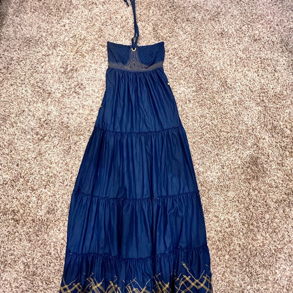 Denim maxi dress
